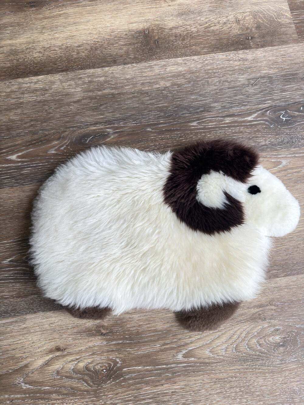 Genuine Australian Sheepskin Ram Pillow Cover Multi Use Floor Rug 19"x13"